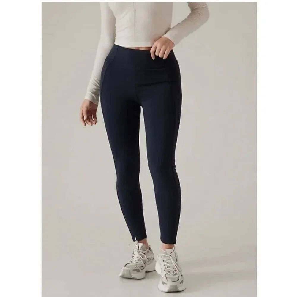 Athleta Delancey Skyline Tight Leggings XL Navy #658309